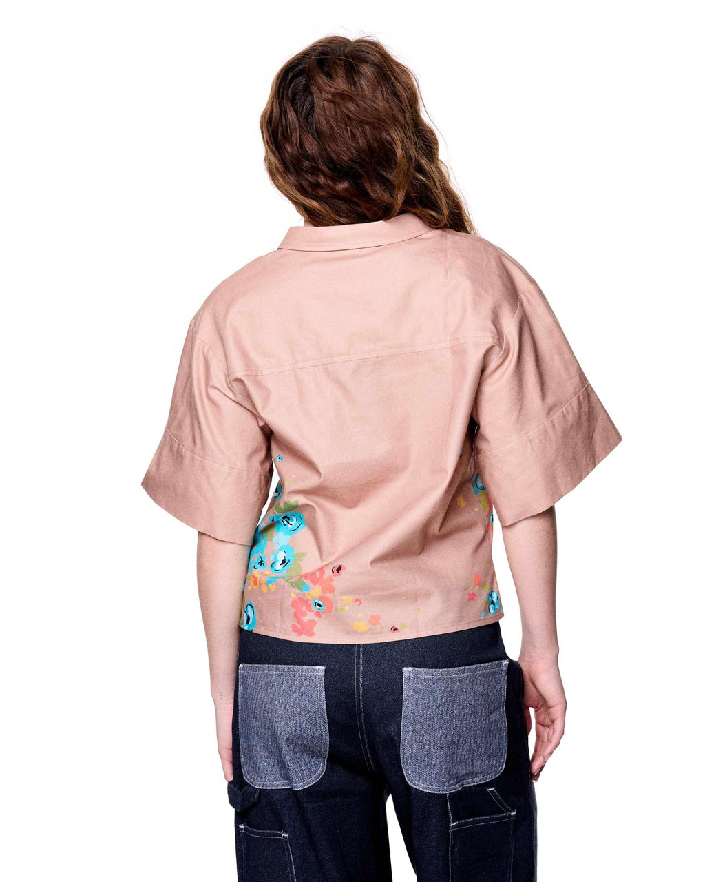 Boxy Shirt | Mocha Morning Blooms