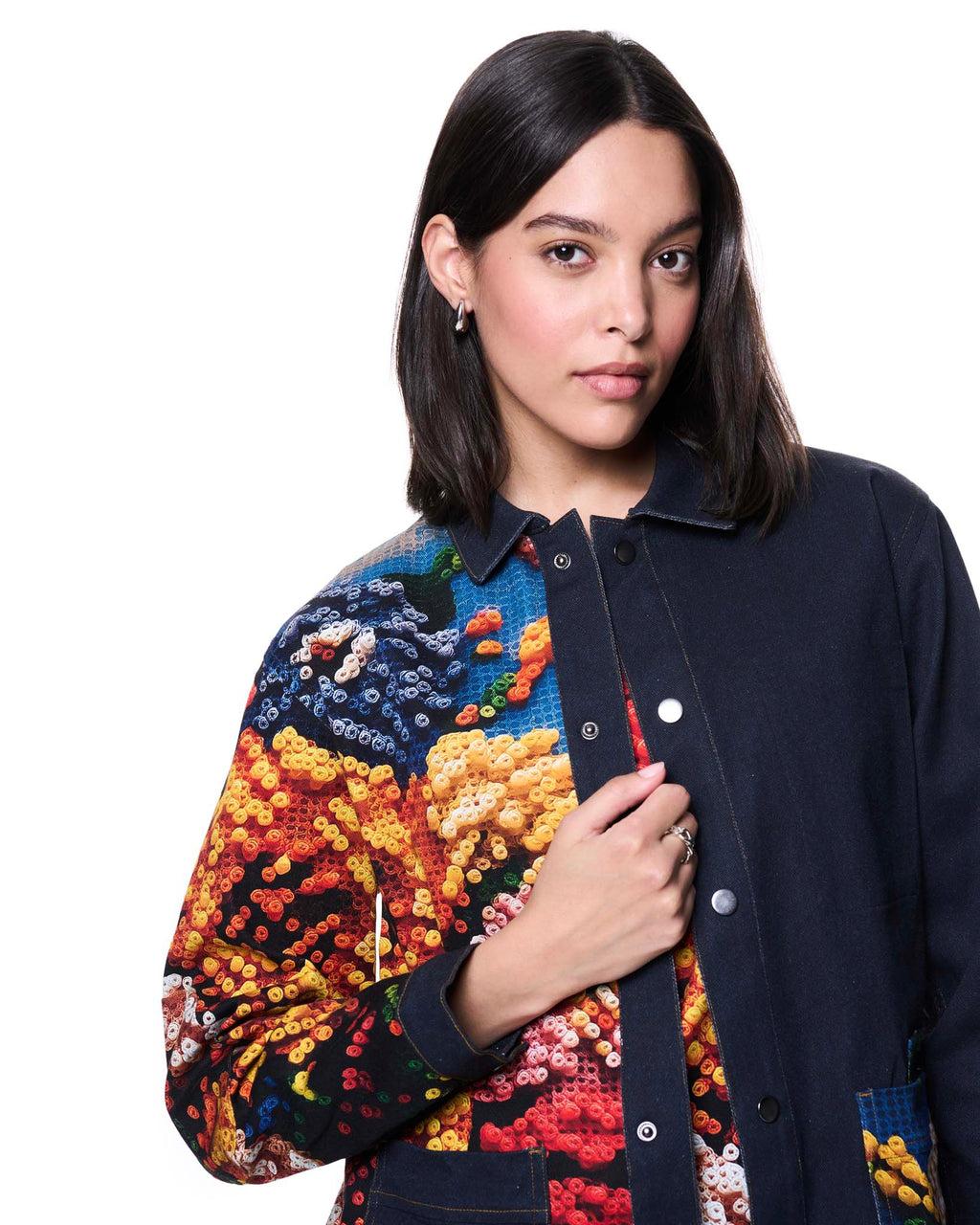 Painter's Jacket | Floral Perler Beads