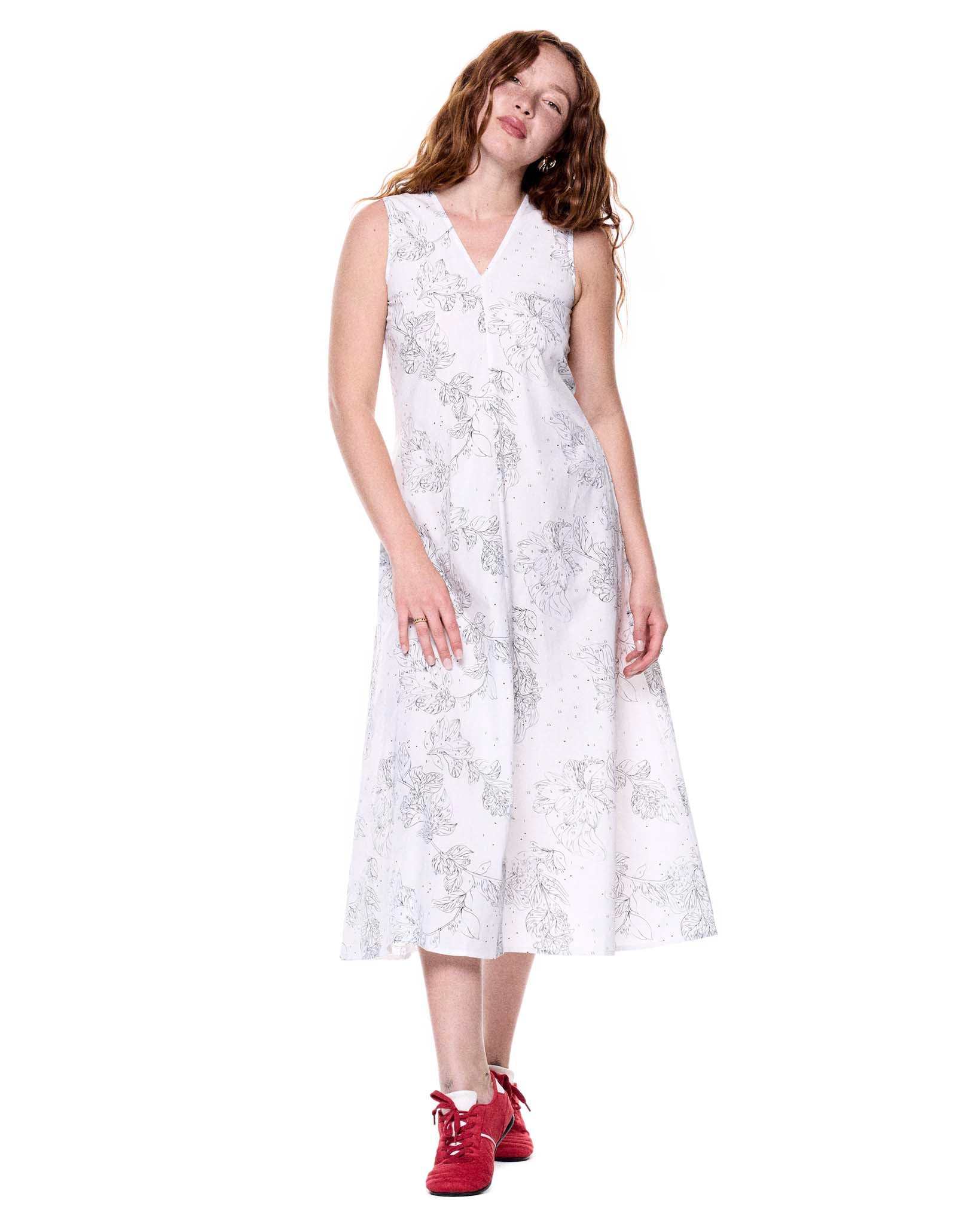 Theodora Dress | BW Paint by Numbers