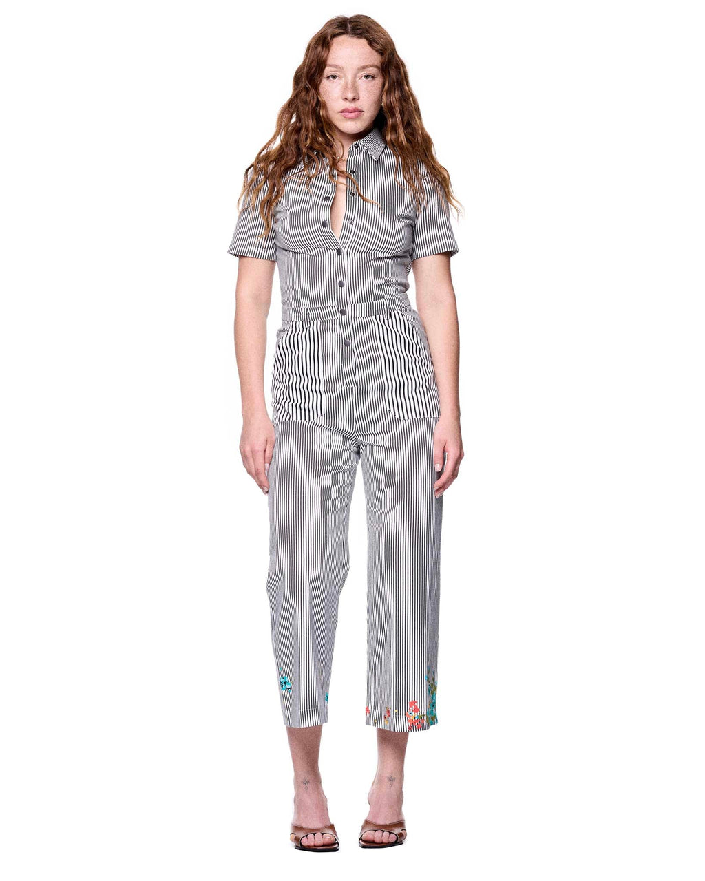 Heidi Jumpsuit | Nautical Summer Blooms