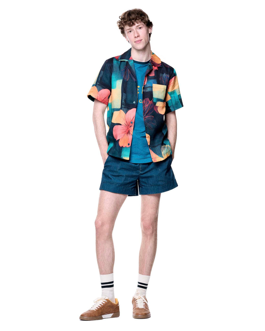 Daniel Camp Shirt | Floral Camp Plaid