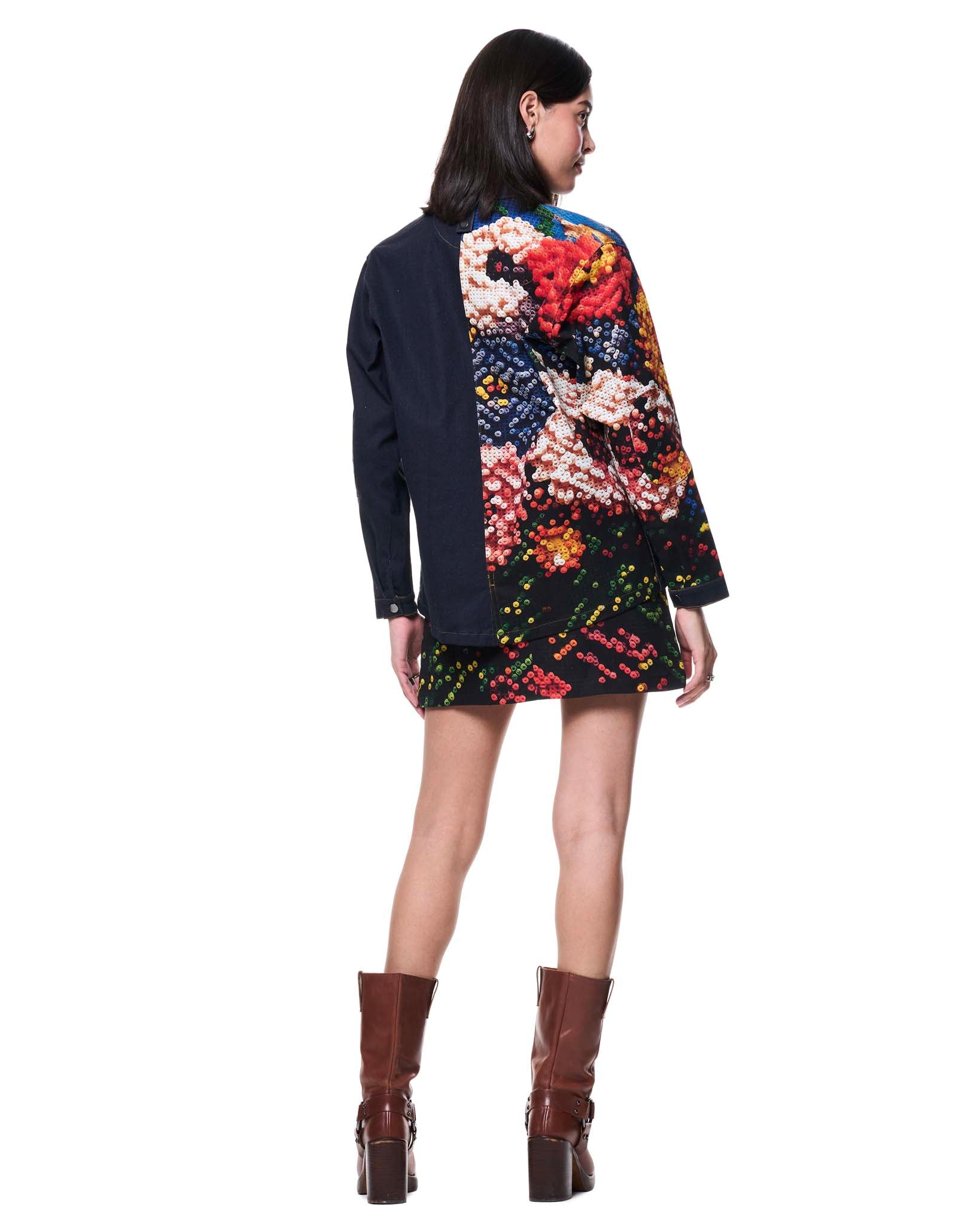 Painter's Jacket | Floral Perler Beads