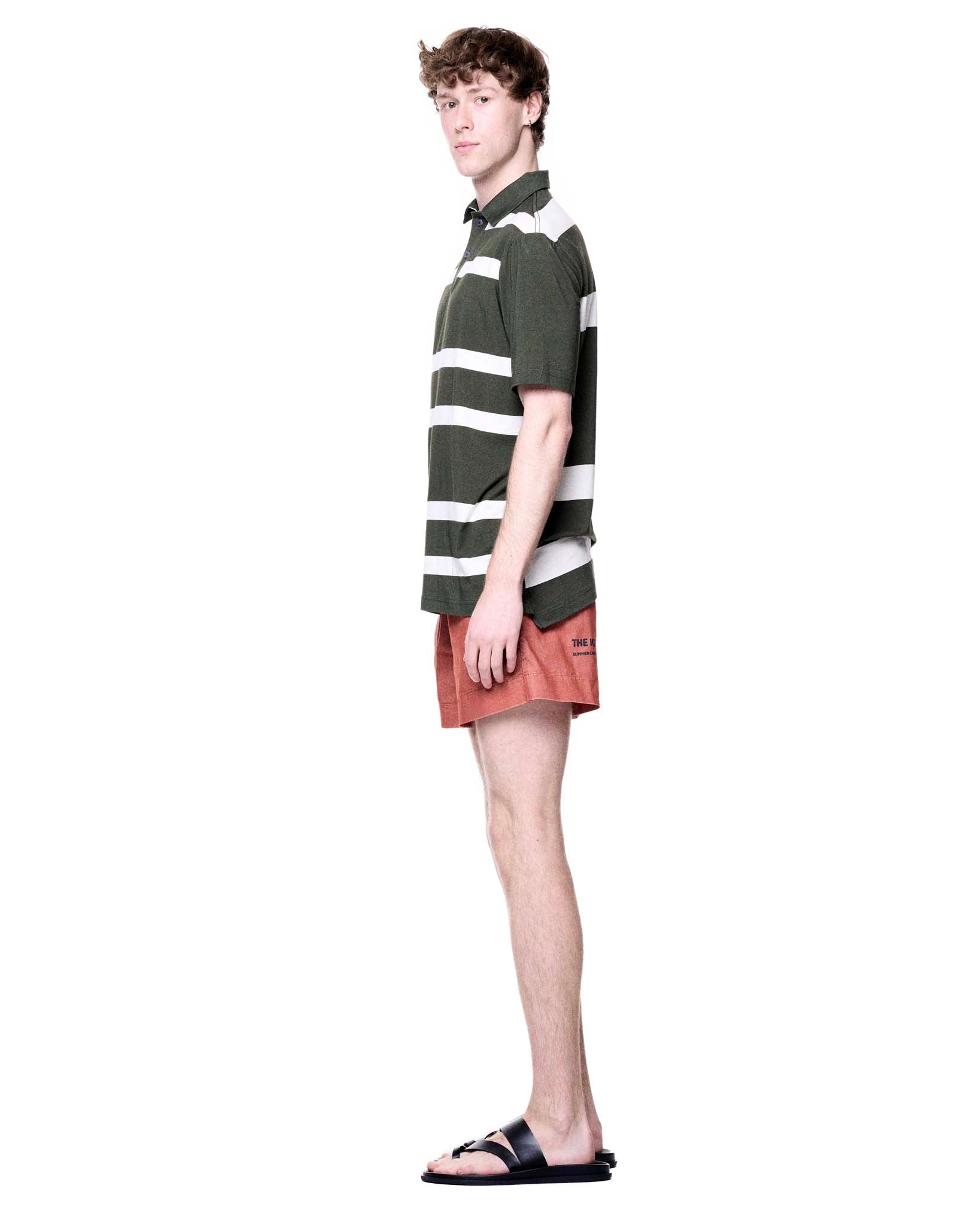 Kieran Polo | Green Camp Stripe