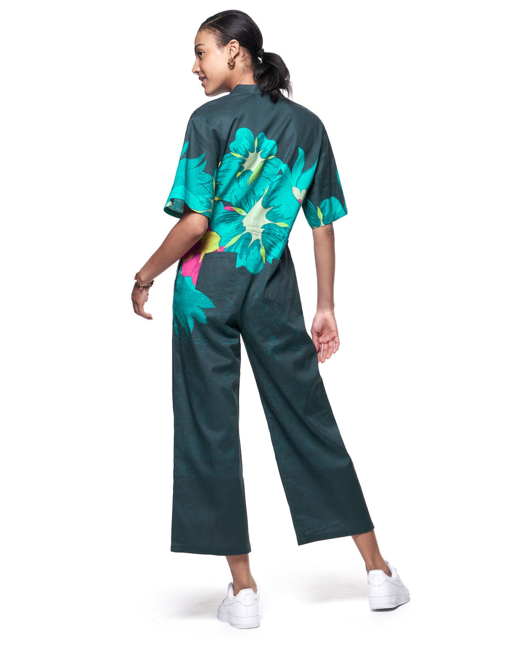 Issa Jumpsuit | Evergreen Blooming Batik