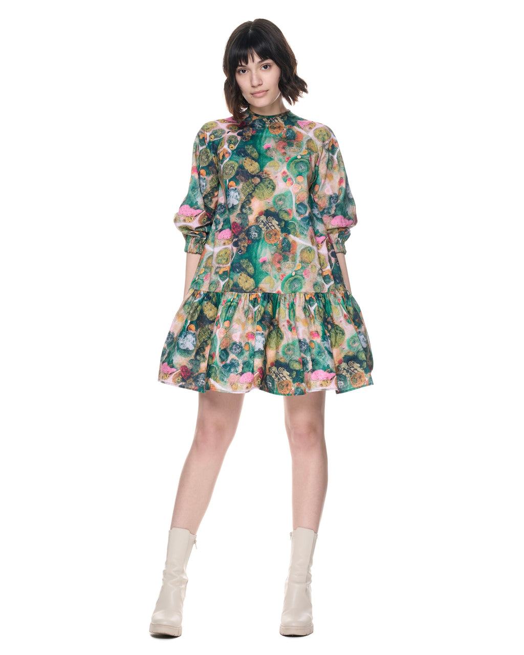 Jojo Dress | Green Aspergillus
