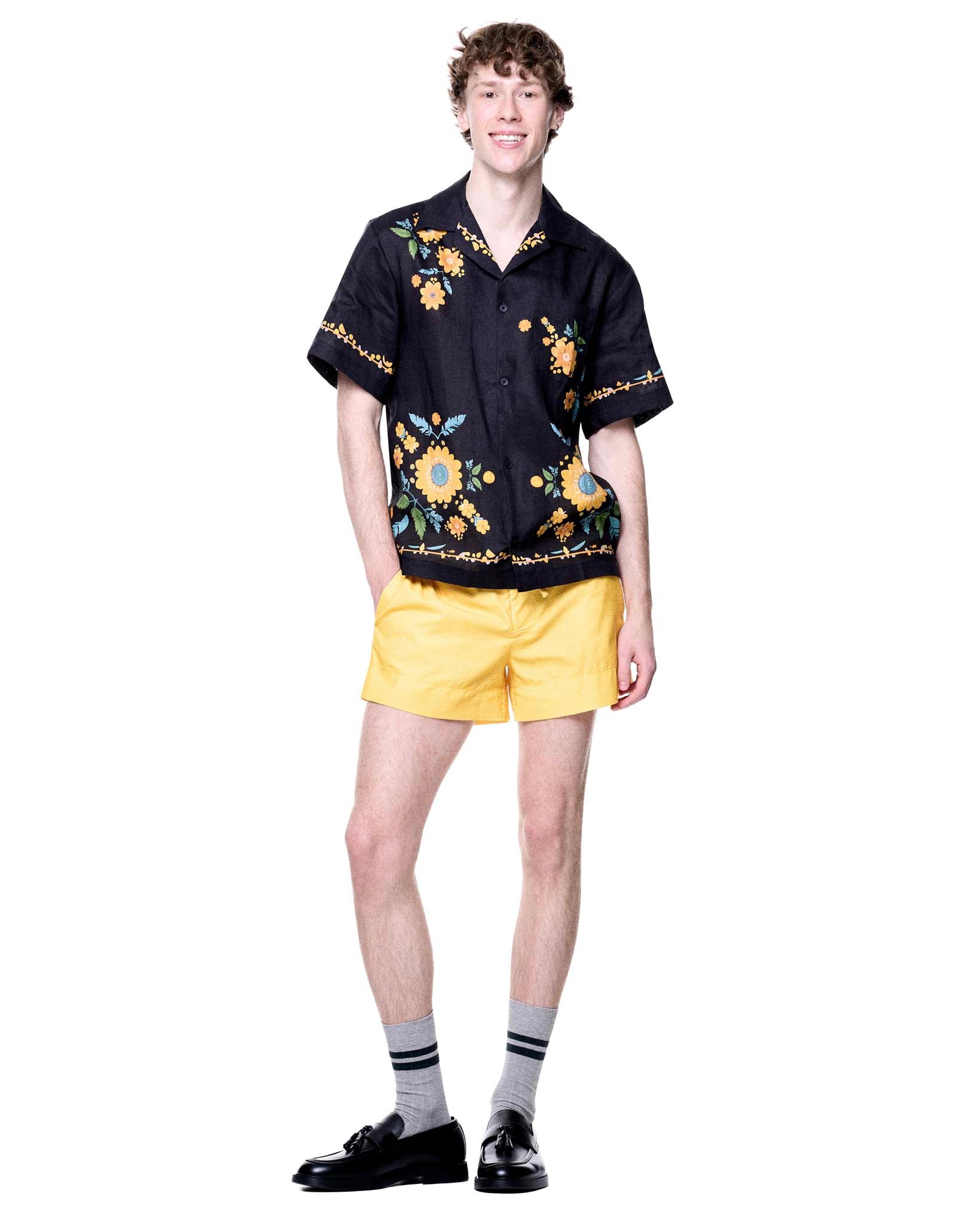 Daniel Camp Shirt | Black Sunflower