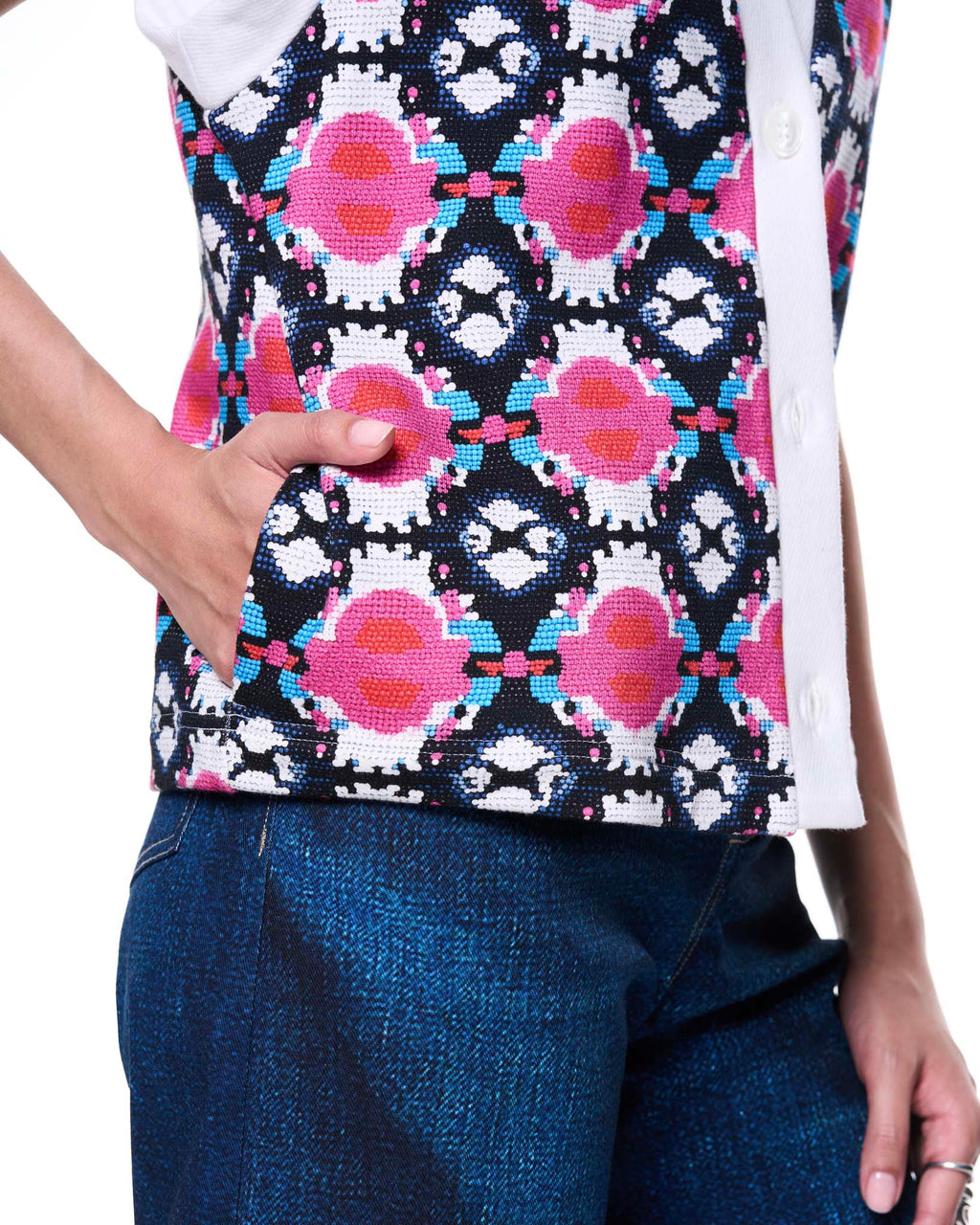 Kirby Vest | Pink Perler Beads