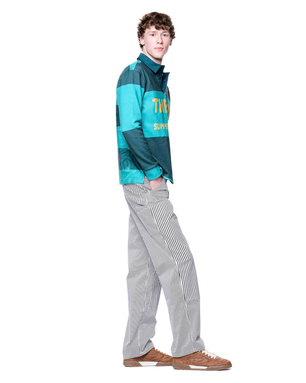 Kieran Rugby | Teal Rugby Stripe