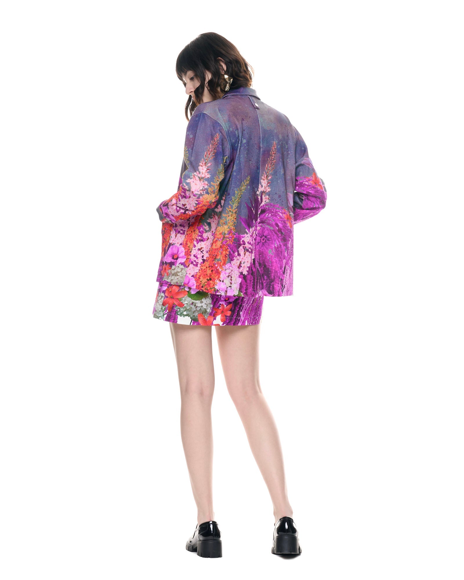 Painter's Jacket | Purple Bouquet