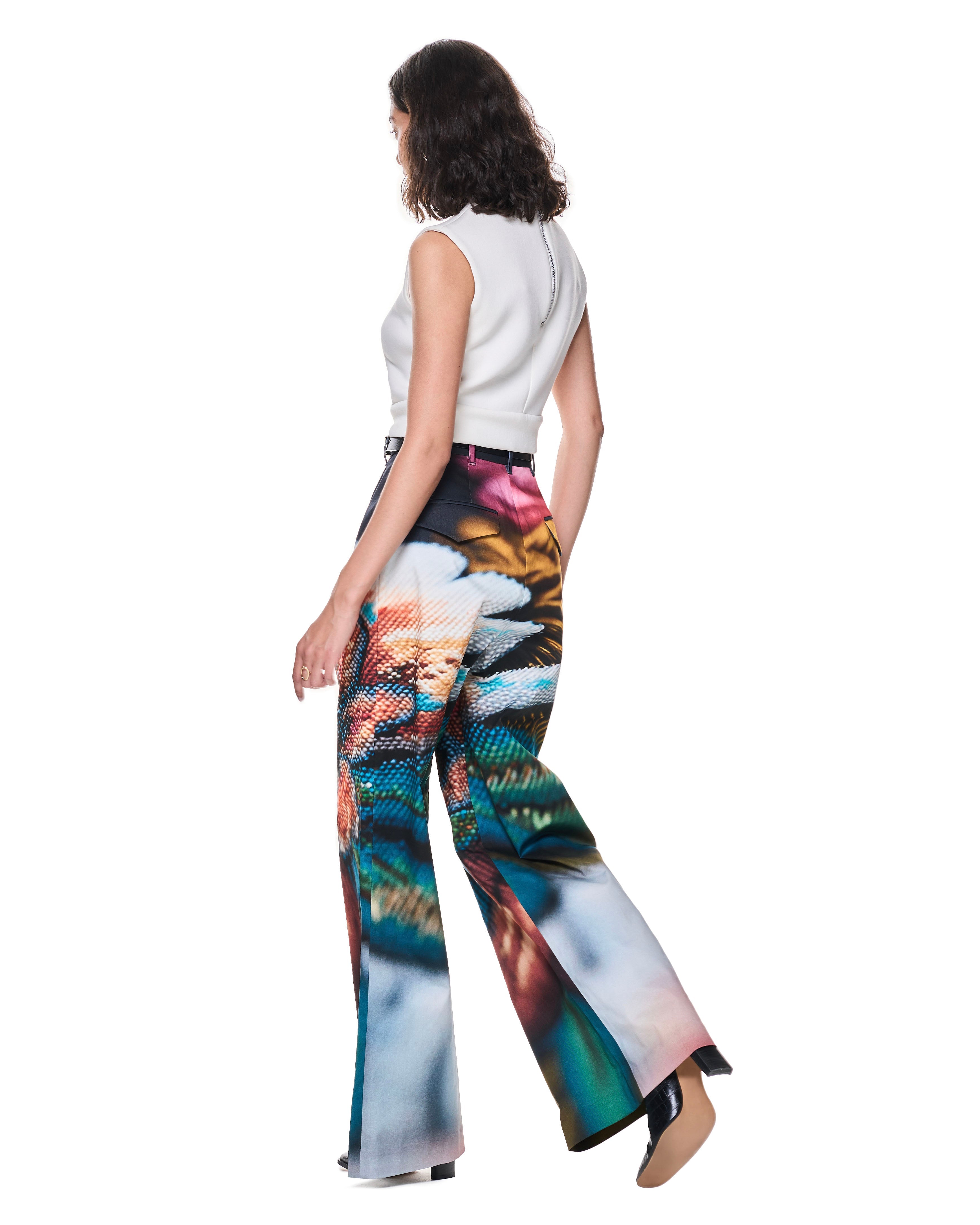 Leigh Trouser | Navy Cross Stitch