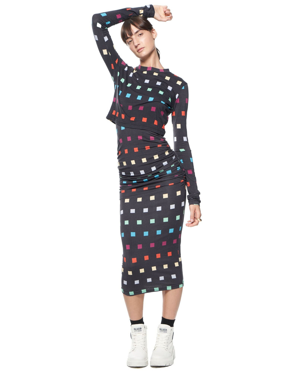 Abbi Dress | Rainbow Cubes