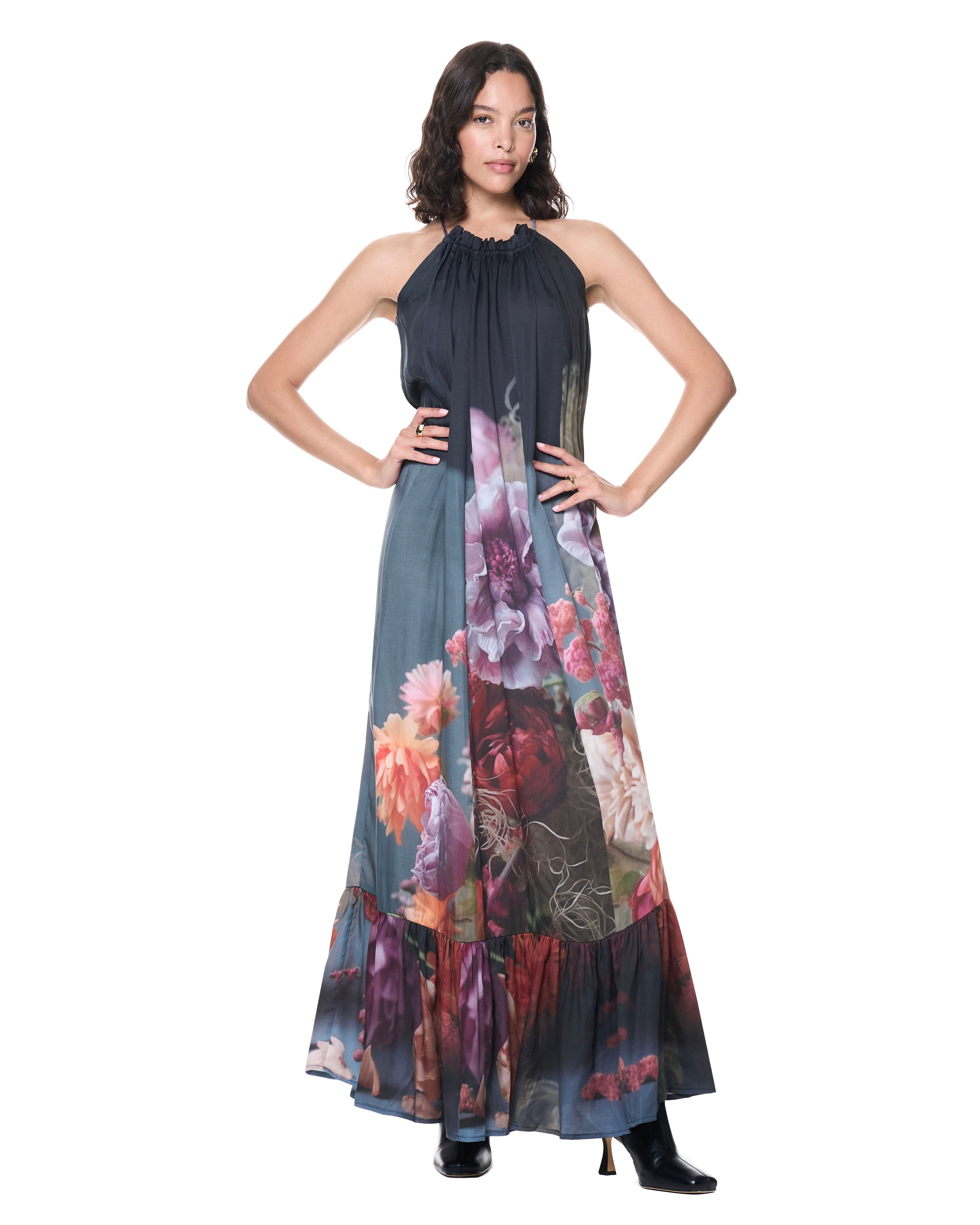 Ellee Dress | Stormy Blossoms