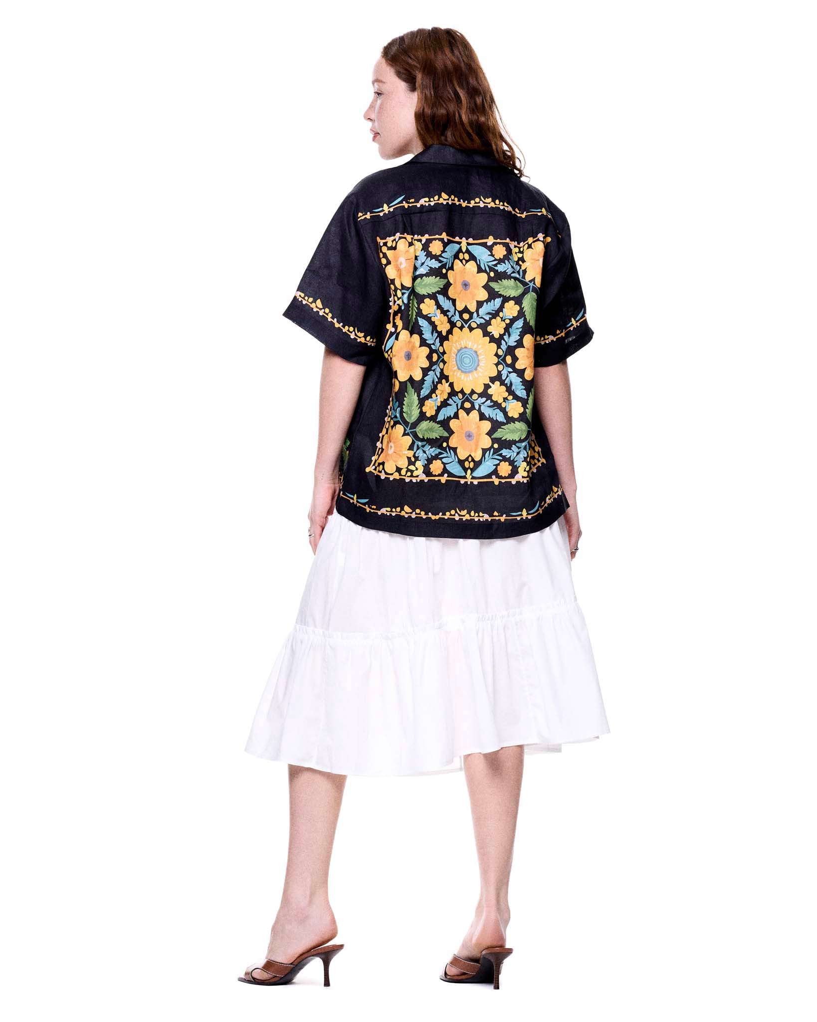 Daniel Camp Shirt | Black Sunflower