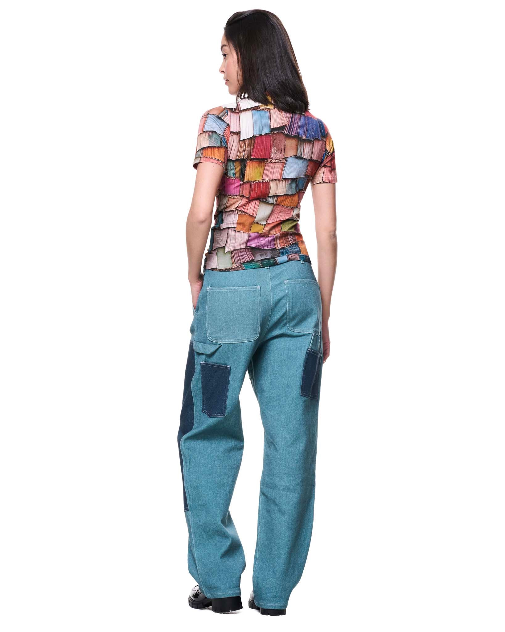 Short Sleeve Turtleneck | Rainbow Shingles