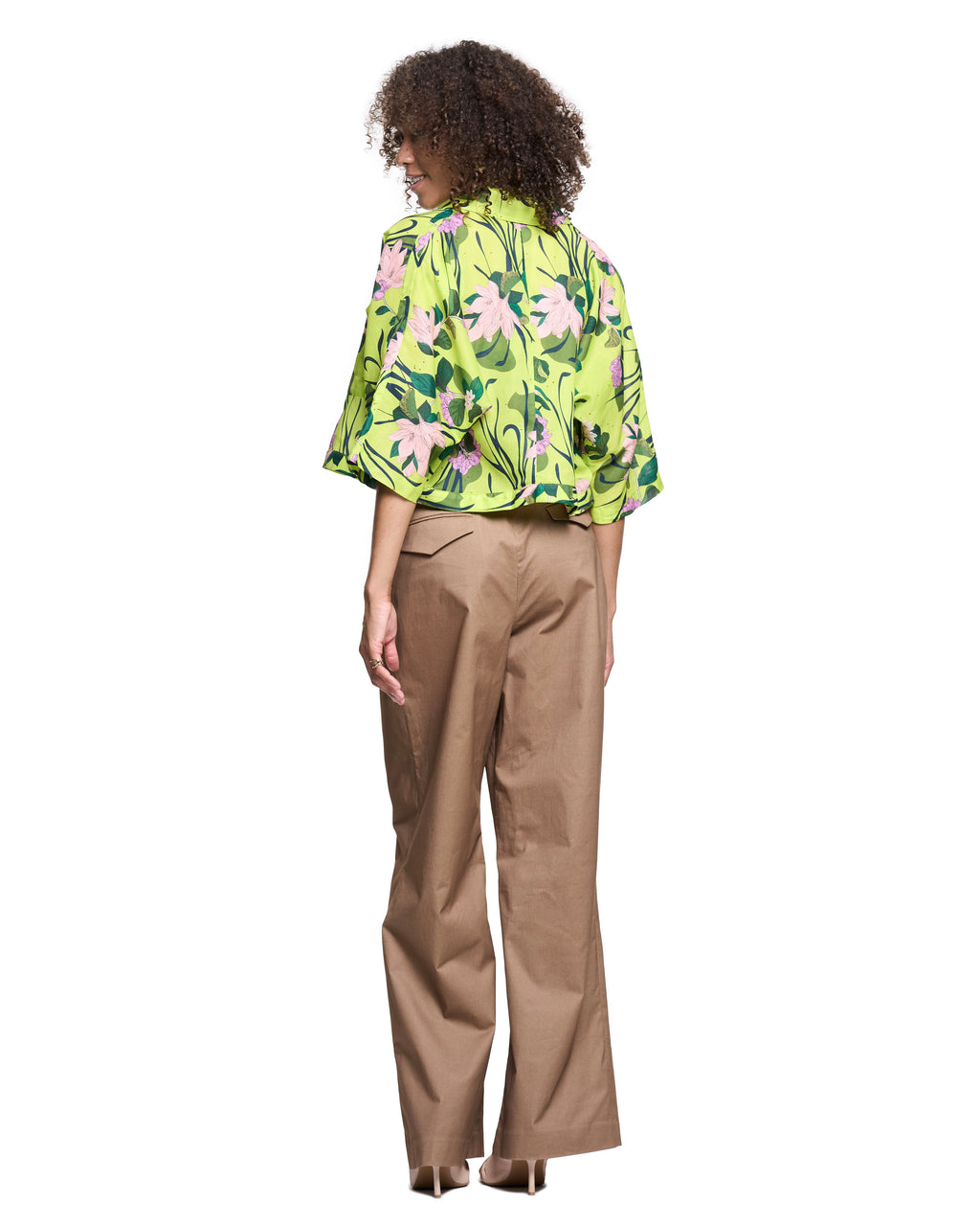 Izzy Shirt | Lime Beach Florals