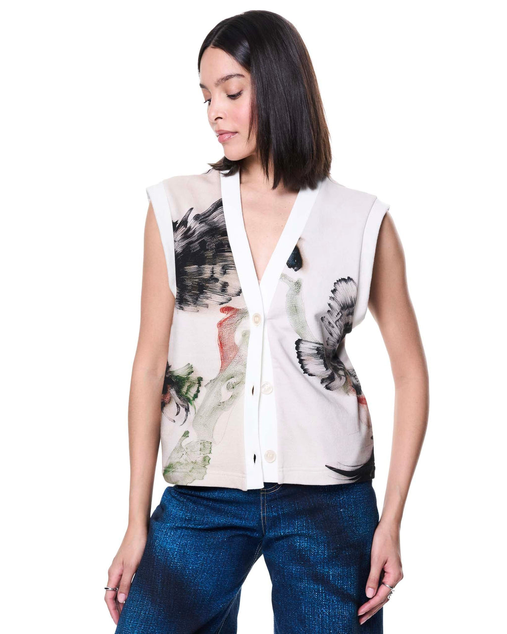 Kirby Vest | Paper Collage