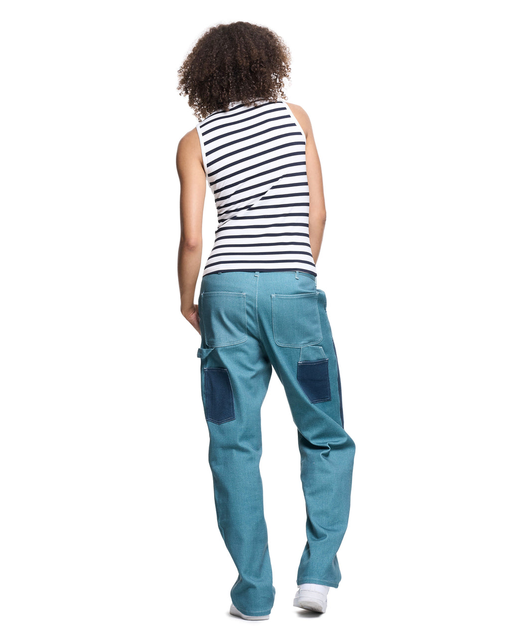 Sleeveless Turtleneck | Nautical Stripe