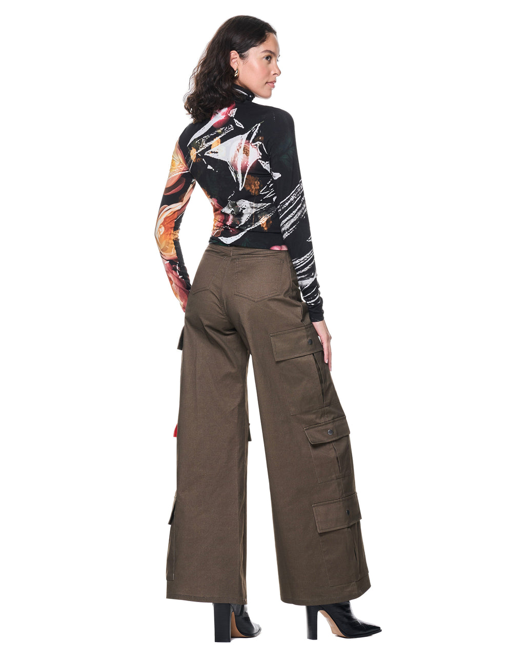 Turtleneck | Midnight Cellophane Florals