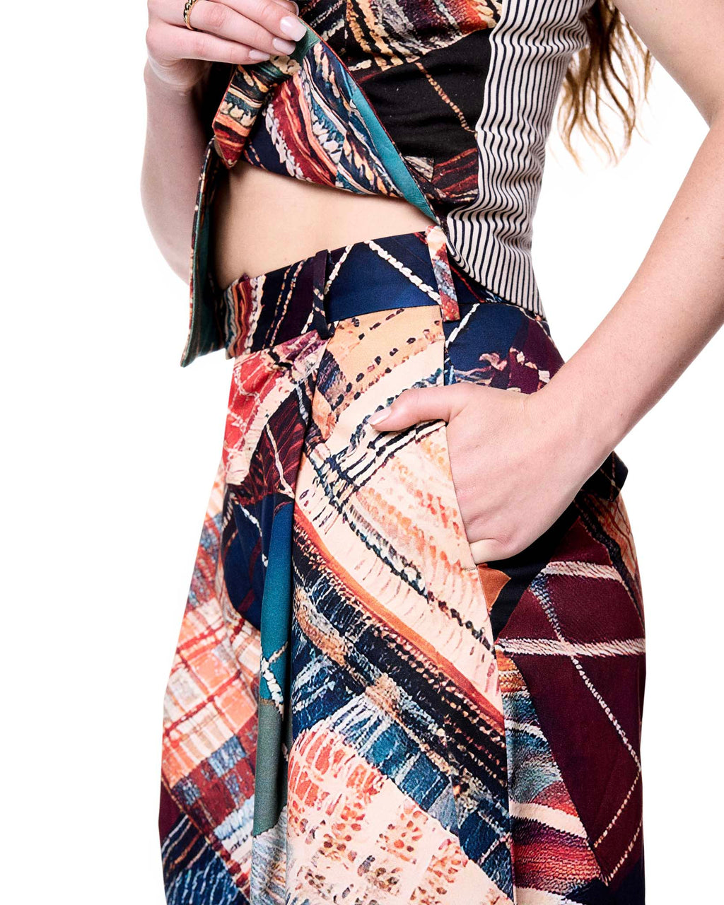 Leigh Trouser | Camp Plaid